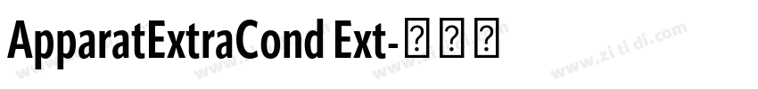 ApparatExtraCond Ext字体转换 ApparatExtraCond Ext字体转换